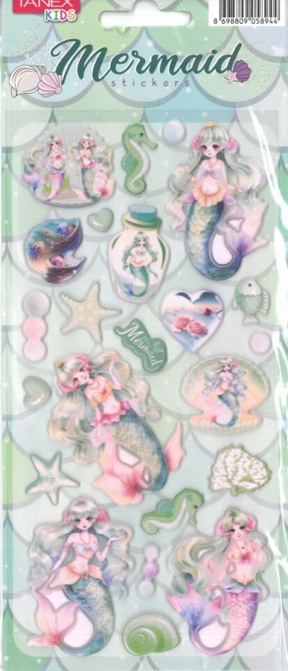 Tanex Tnx-26510 Puff Deniz Kızı Serisi Sticker