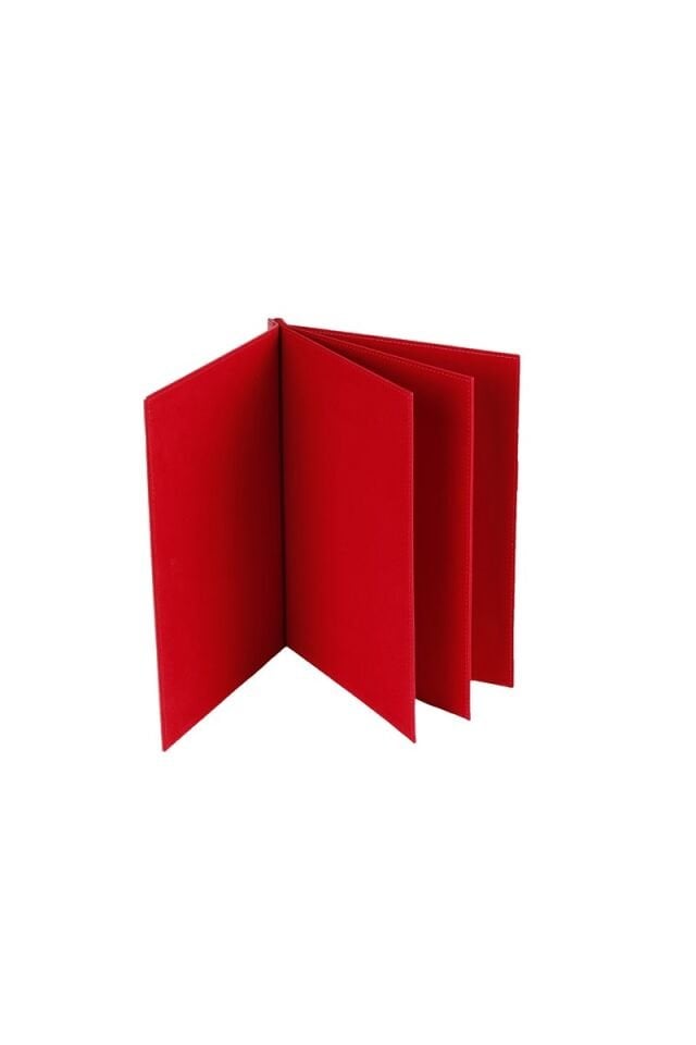 2K İmza Dosyası 3 Bölmeli 25x32 Cm Kırmızı