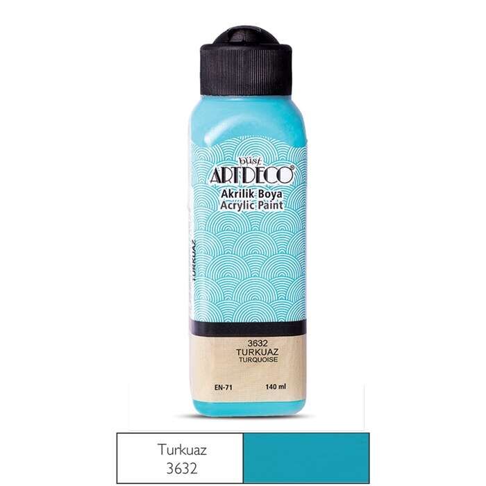 Artdeco Akrilik Boya 140 Ml Turkuaz 3632