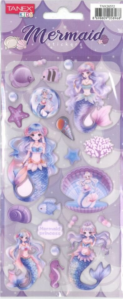Tanex Tnx-26512 Puff Deniz Kızı Serisi Sticker