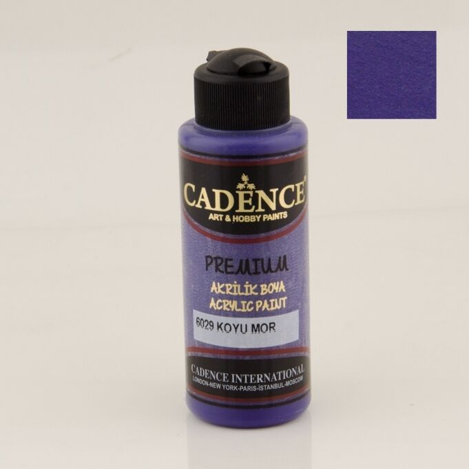 Cadence Premium Akrilik Boya 6029 Koyu Mor 120 Ml