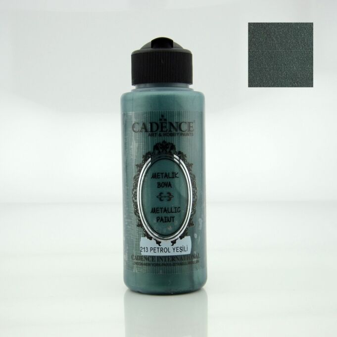 Cadence Metalik Sedefli Boya 213 Petrol Yeşili 120 Ml