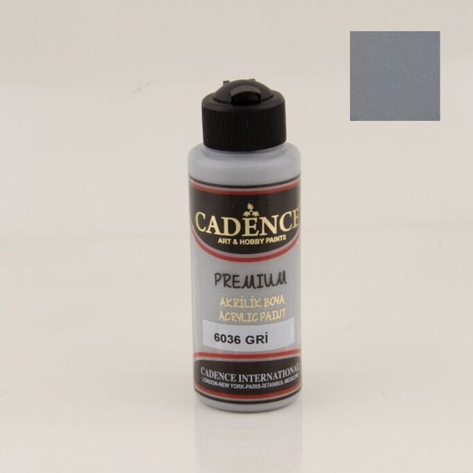 Cadence Premium Akrilik Boya 6036 Gri 120 Ml