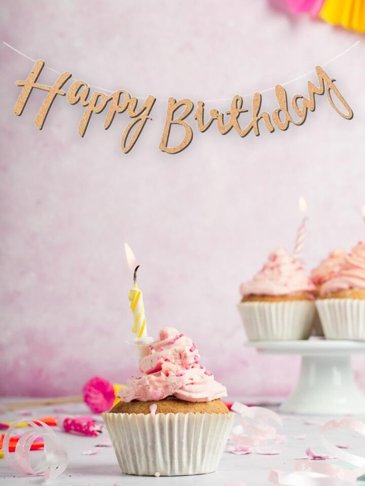 Astaş Happy Birthday Kaligrafi Banner Kraft