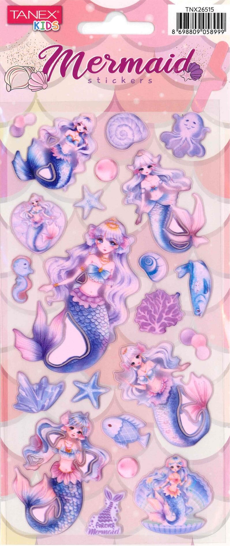 Tanex Tnx-26515 Puff Deniz Kızı Serisi Sticker