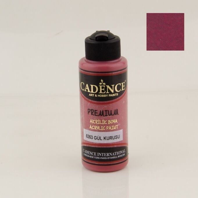 Cadence Premium Akrilik Boya 6263 Gül Kurusu 120 Ml