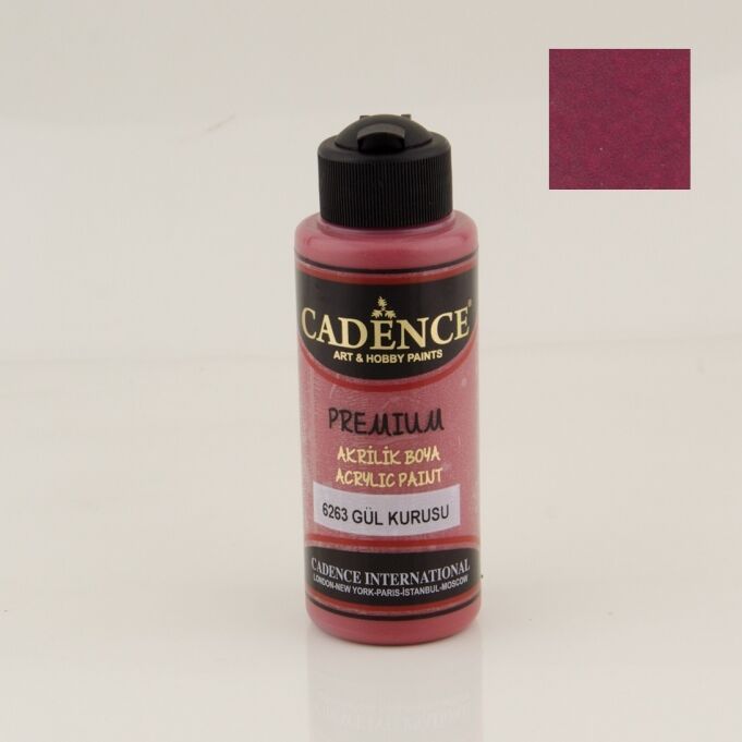 Cadence Premium Akrilik Boya 6263 Gül Kurusu 120 Ml