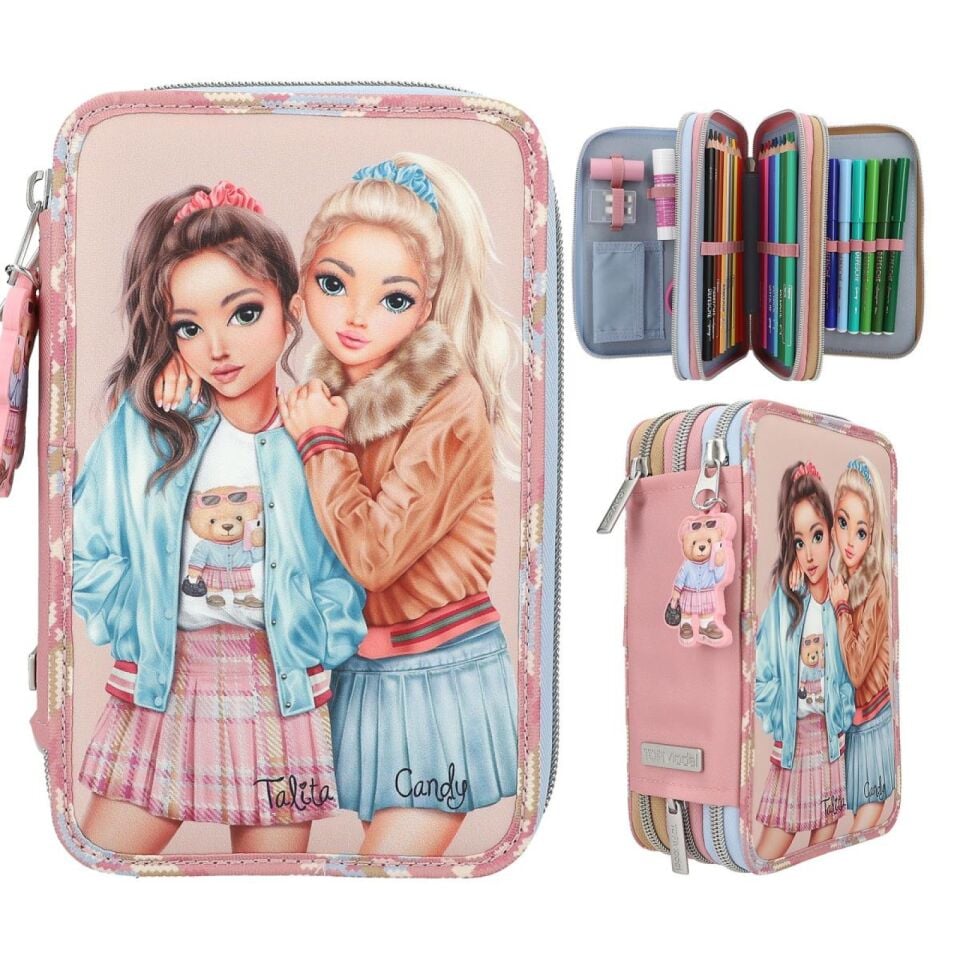 Top Model Triple Pencil Case Team Teddy