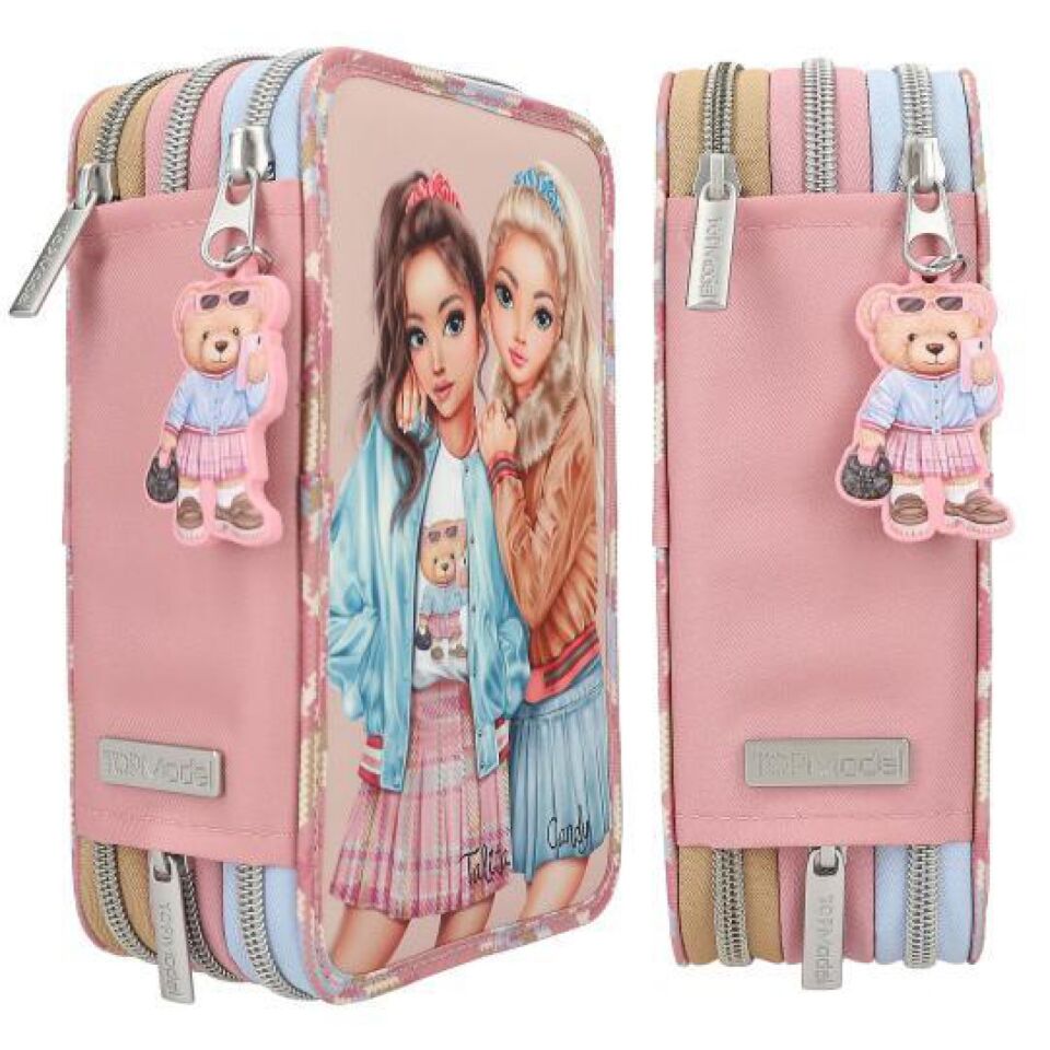 Top Model Triple Pencil Case Team Teddy