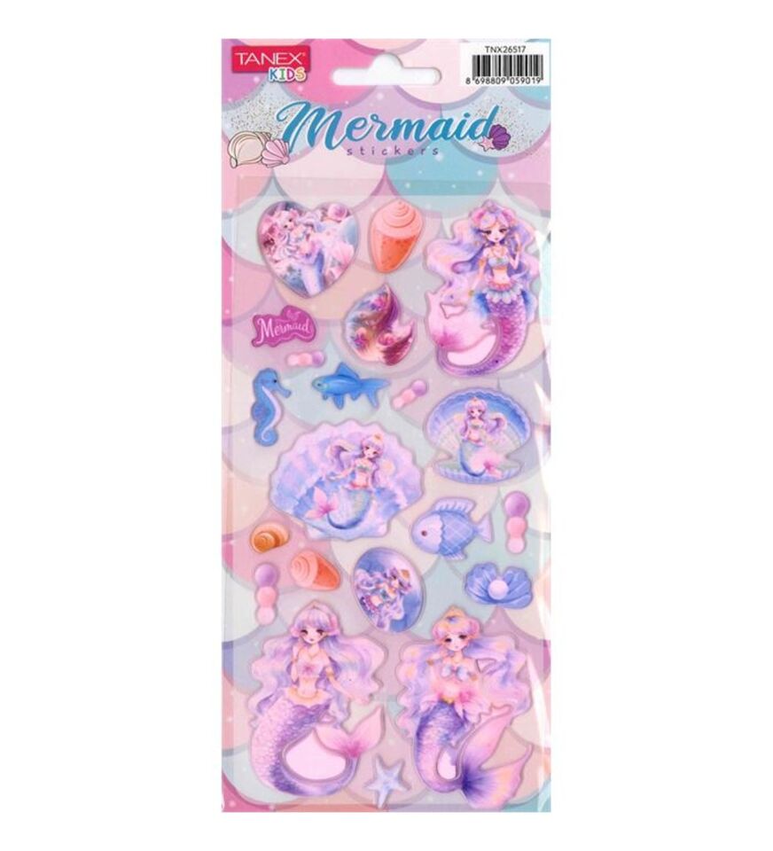 Tanex Tnx-26517 Puff Deniz Kızı Serisi Sticker