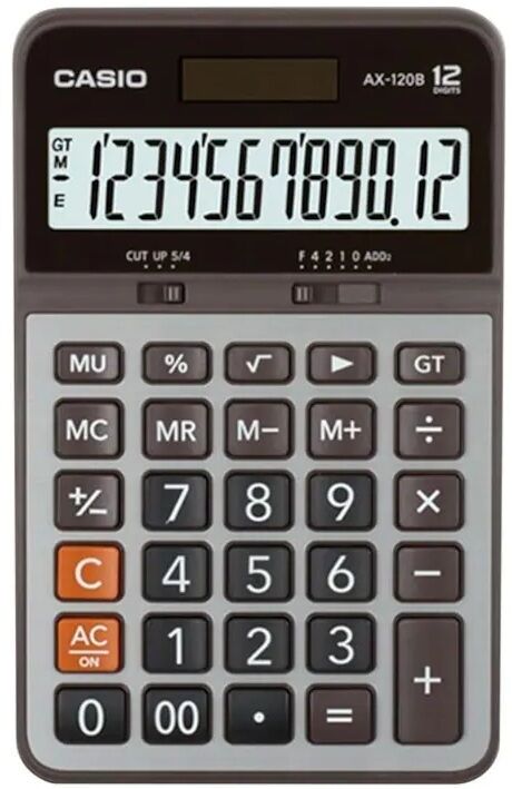 Casio Hesap Makinesi Masaüstü Ax-120B 12 Hane
