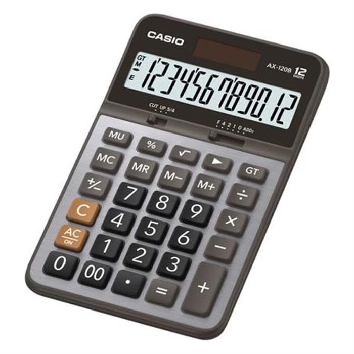 Casio Hesap Makinesi Masaüstü Ax-120B 12 Hane