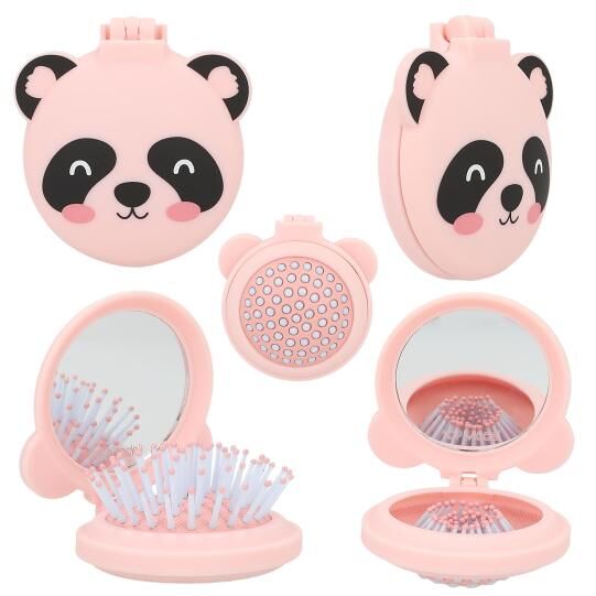 Top Model Folding Hairbrush With Mirror