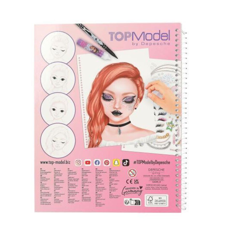 Top Model Make-Up Colouring Book