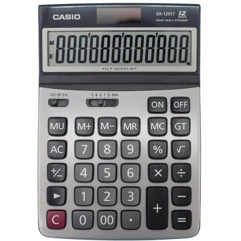 Casio Hesap Makinesi Masaüstü Dx-120St 12 Hane