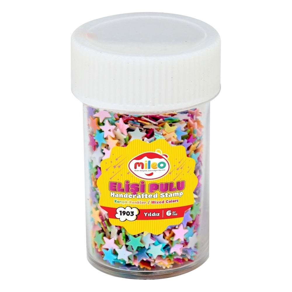 Mas Elişi Pulu Karışık Renkli 6 Gr Yıldız