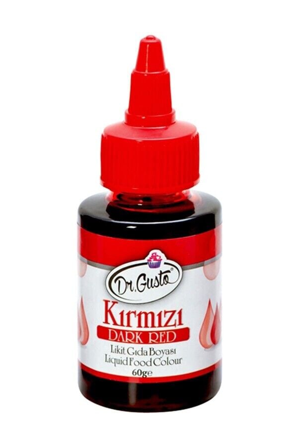 Dr. Gusto Su Bazlı Likit Gıda Boyası 60 Gr Kırmızı