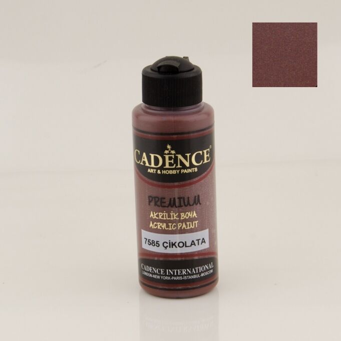 Cadence Premium Akrilik Boya 7575 Koyu Kahve 120 Ml