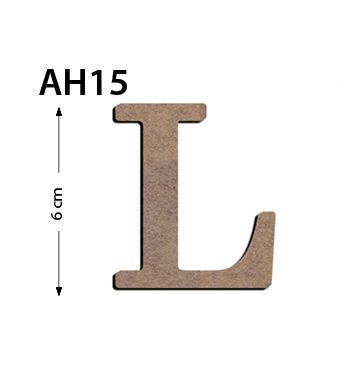 Okutan Ahşap 6 Cm L Harfi