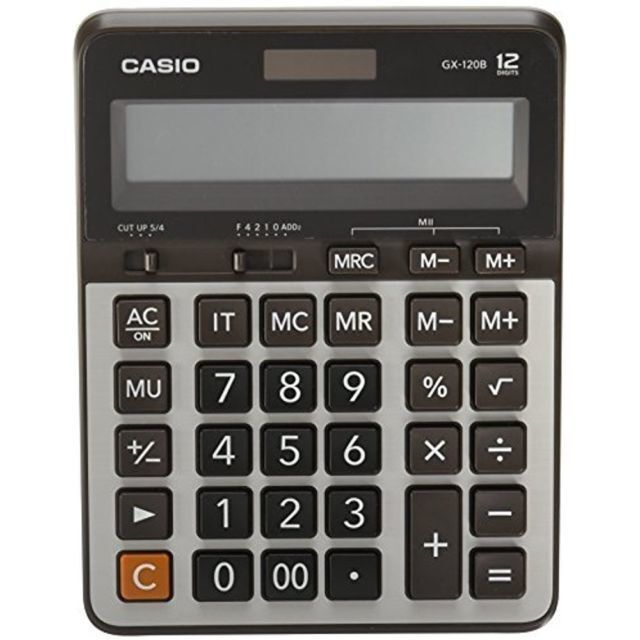 Casio Hesap Makinesi Masaüstü GX-120B 12 Hane