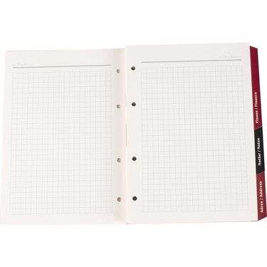 2K Organizer Ajanda Yedeği 4 Delikli Ydk3 Tarihsiz Kareli 15x21 Cm