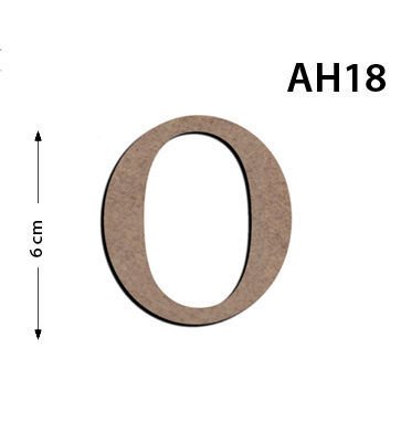 Okutan Ahşap 6 Cm O Harfi