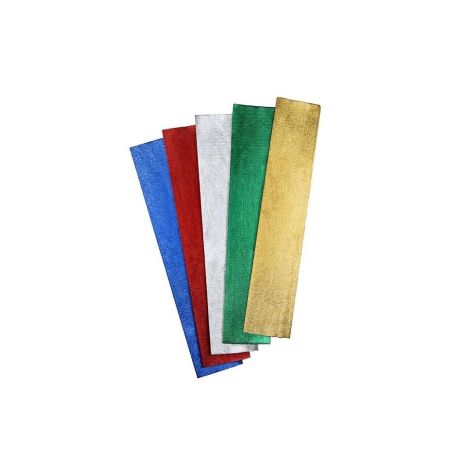 Lino Lüx Metalik Krapon Kağıdı 5 Renk 50x200 Cm 5 Li
