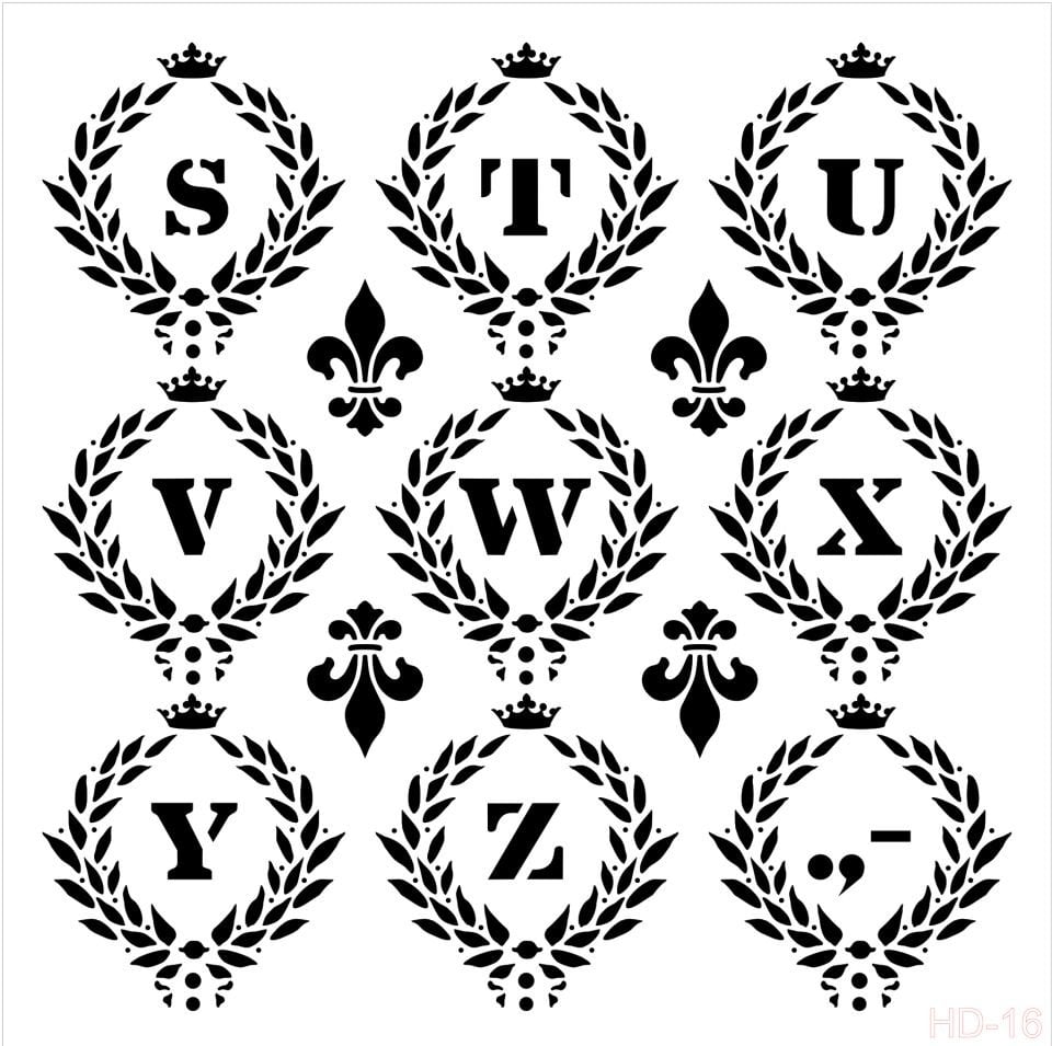 Cadence Home Decor Stencıl Hd-016 45X45