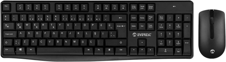 Everest KM-7500 Siyah Kablosuz Q Multimedia Klavye+ Mouse Set
