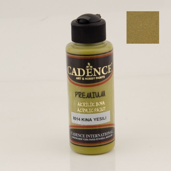 Cadence Premium Akrilik Boya 8014 Kına Yeşili 120 Ml