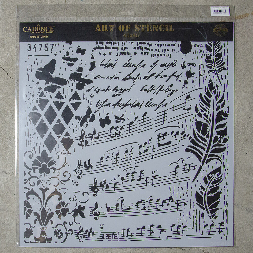 Cadence Grunge Stencil Gcs-13 45X45