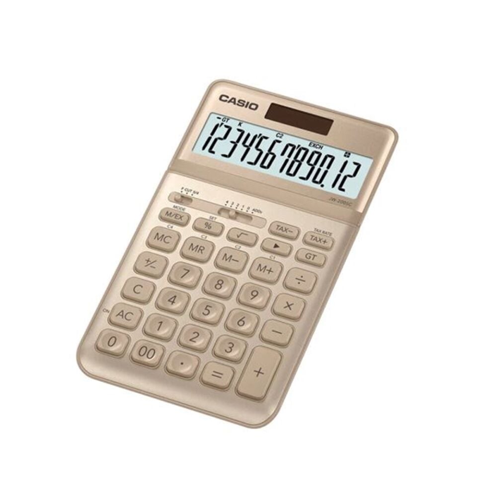 Casio Hesap Makinesi Masaüstü Jw-200Sc-Gd 12 Hane