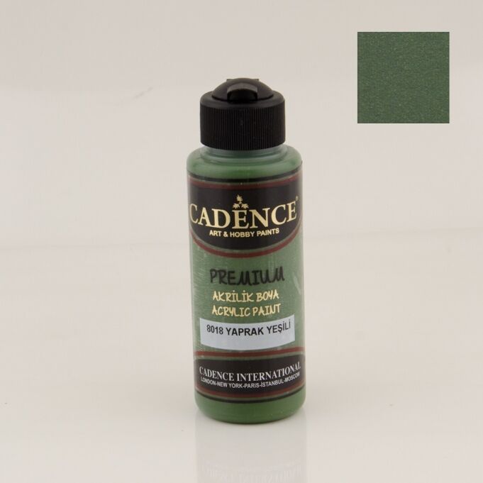 Cadence Premium Akrilik Boya 8018 Yaprak Yeşili 120 Ml