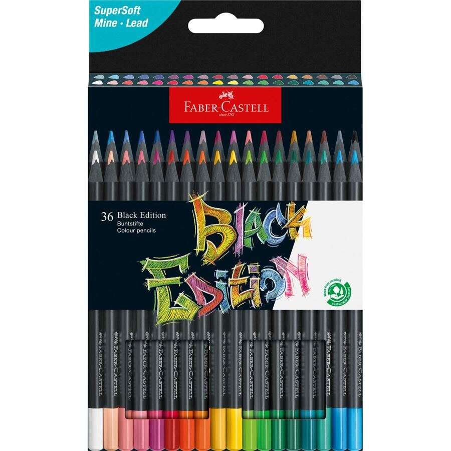 Faber-Castell Black Edition Boya Kalemi 36 Lı