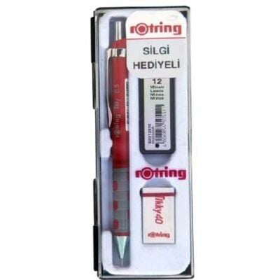 Rotring Tikky Min Silgi 3 Lü Okul Seti 0.5 Kırmızı