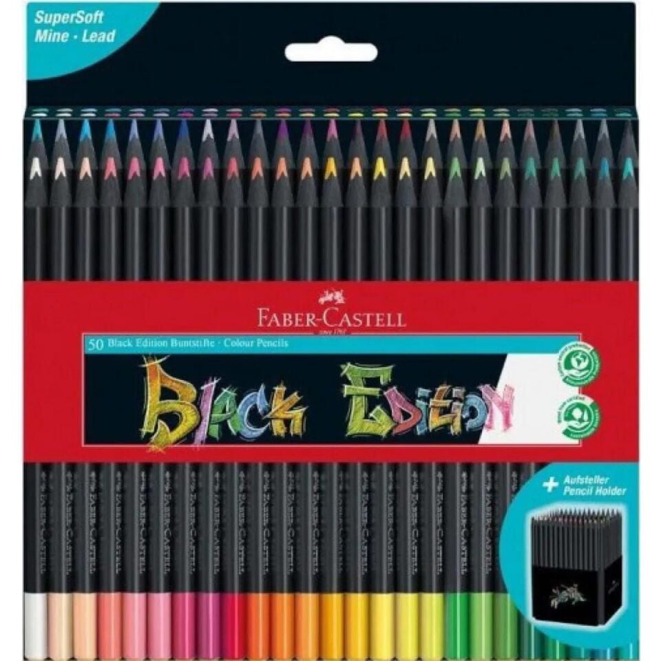 Faber-Castell Black Edition Boya Kalemi 50 Li