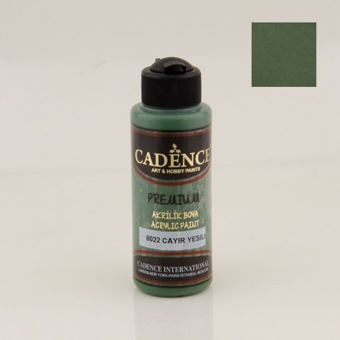 Cadence Premium Akrilik Boya 8022 Çayır Yeşili 120 Ml