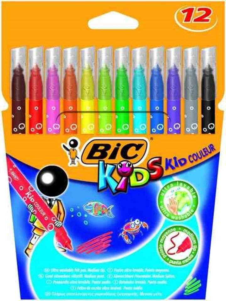 Bic Kids Couleur Keçeli Boya Kalemi 12 Renk
