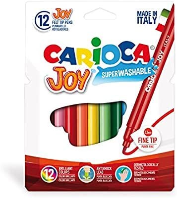 Carioca Joy Süper Yıkanabilir Keçeli Boya Kalemi 12 Li