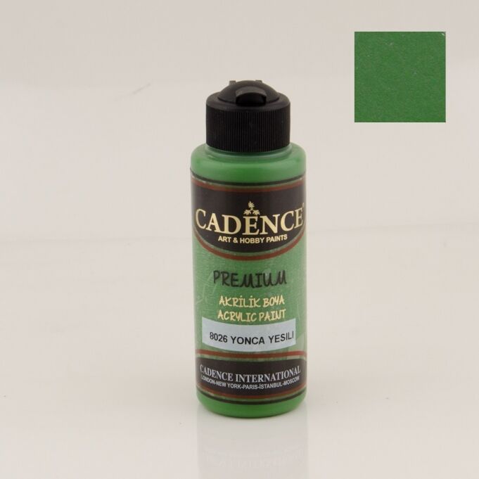 Cadence Premium Akrilik Boya 8026 Yonca Yeşili 120 Ml