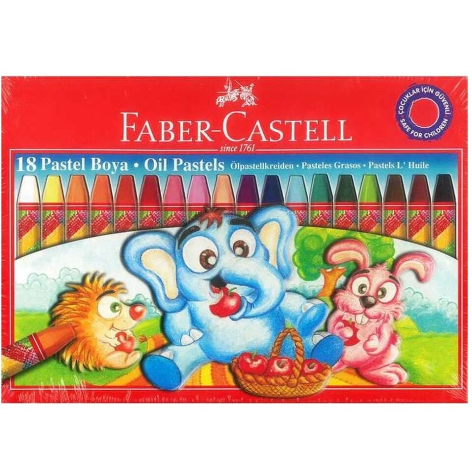 Faber-Castell Karton Kutu Pastel Boya 18 Renk