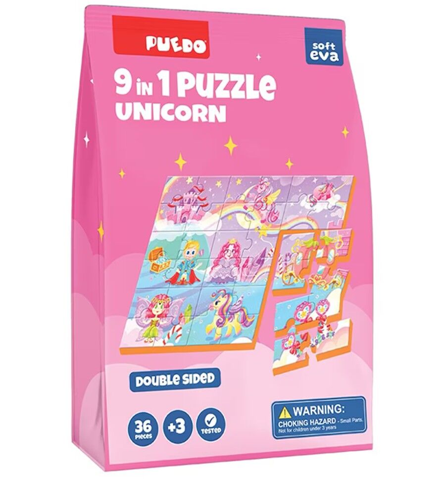 Puedo 36 PArça 9'' Çift Taraflı Puzzle My City