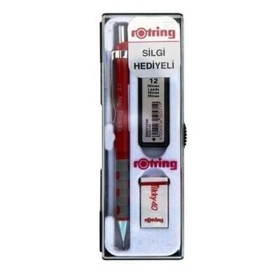 Rotring Tikky Min Silgi 3 Lü Okul Seti 0.7 Kırmızı
