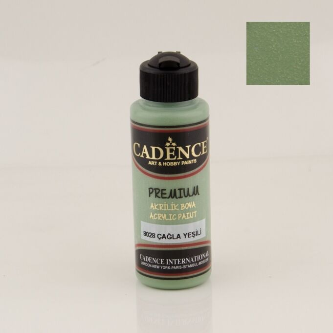 Cadence Premium Akrilik Boya 8028 Çağla Yeşili 120 Ml