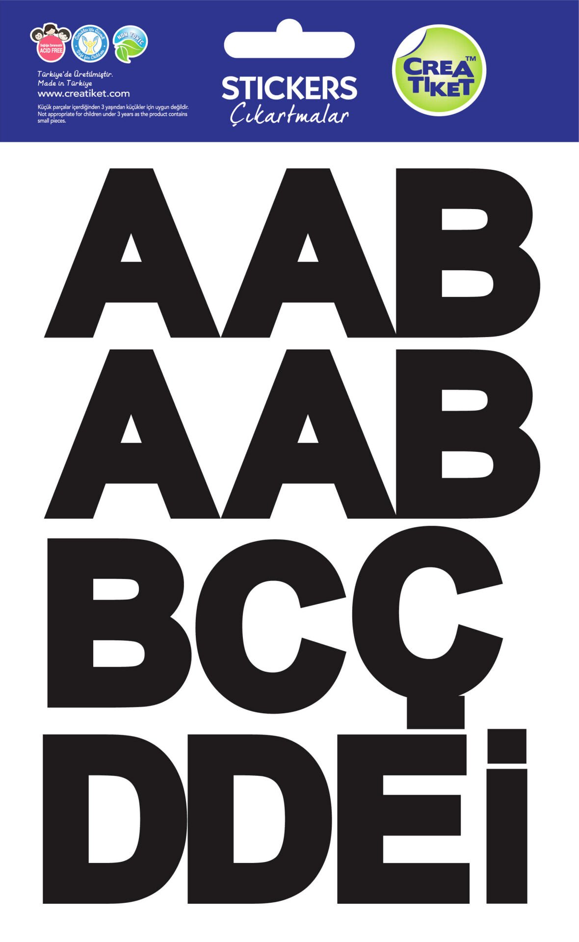 Crea Etiket Xl Harf Etiketi