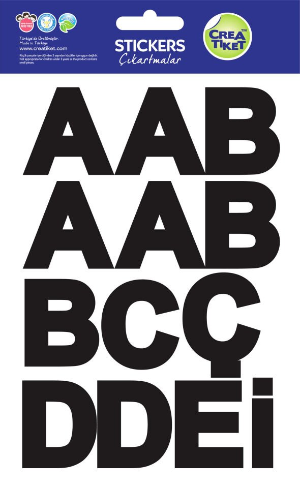Crea Etiket Xl Harf Etiketi