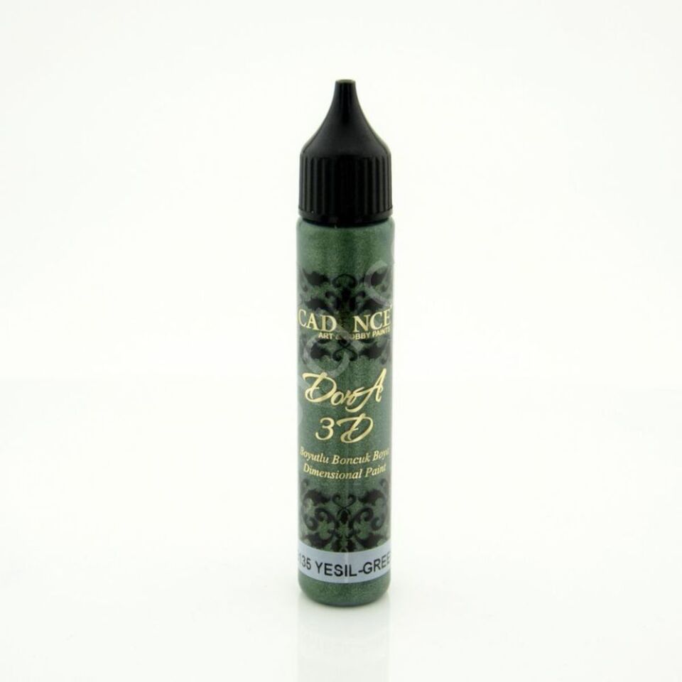 Cadence 3D Dora Boncuk Boya 5135 Yeşil 25 Ml
