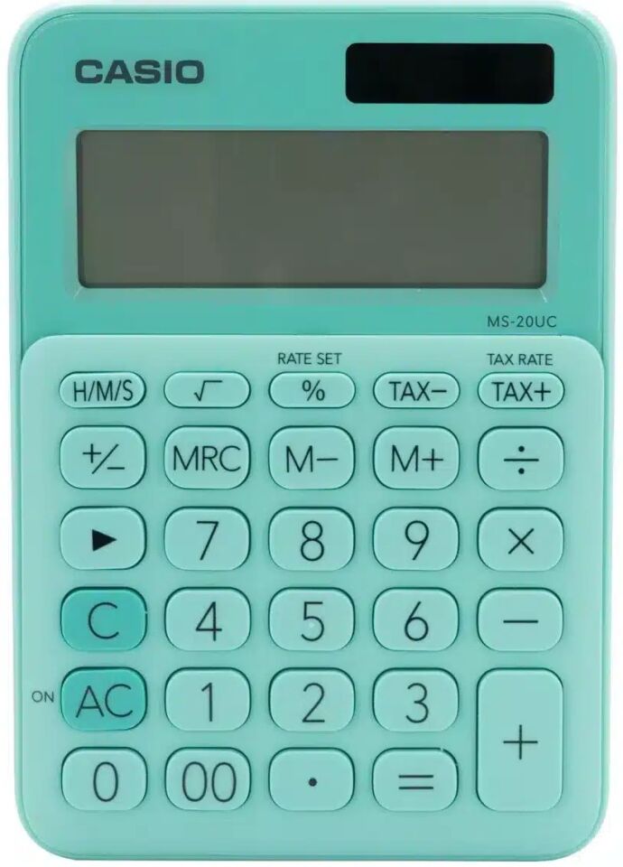 Casio Hesap Makinesi Masaüstü Ms-20Uc-Gn 12 Hane