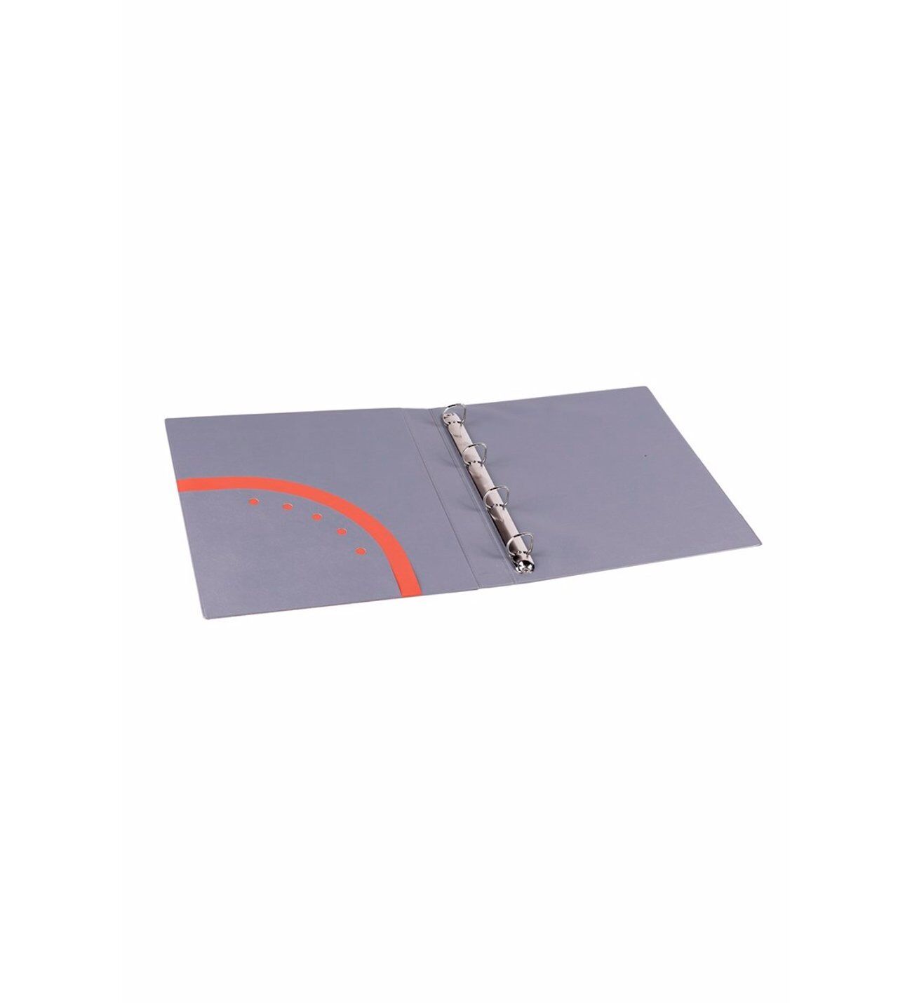 2K Evrak Sunum Klasörü A4 Pvc 3 Cm 4 Halkalı 200 Yaprak 2998 Gri 27x32 Cm