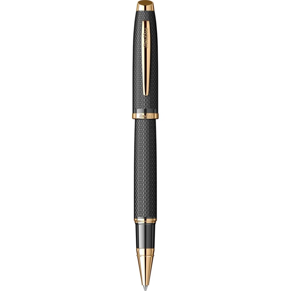 Scrikss Roller Kalem 390 Mat Siyah Altın